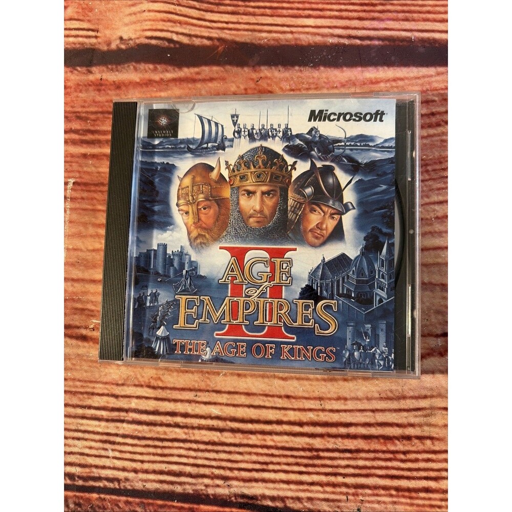 Age of Empires 2 The Age of Kings PC CD-Rom 1999 Microsoft Game Vintage ENSEMBLE